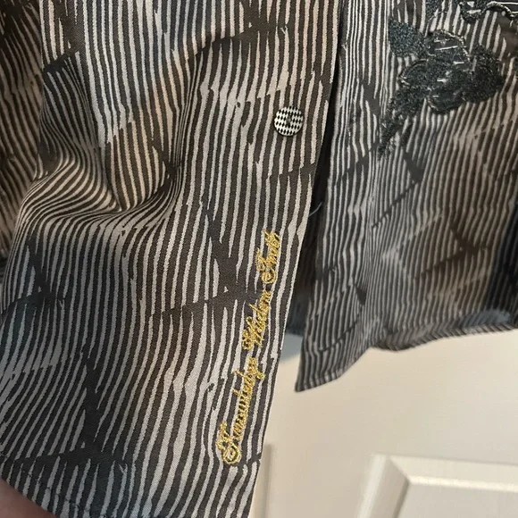 Robert Graham Monochrome Striped Shirt - Picture 2 of 6